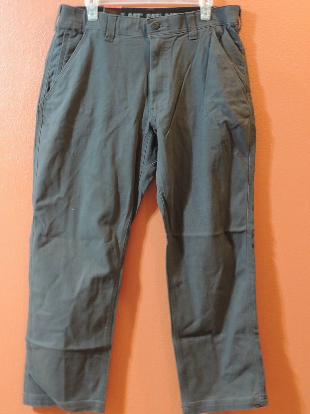 CAT Utility Pants NEW Men 34x29 Gray Pockets Outdoor Work Wear Pants